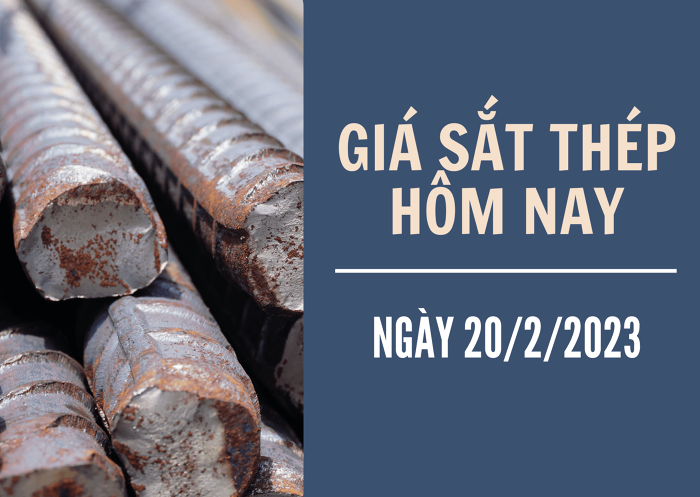 GIÁ SẮT THÉP XÂY DỰNG HÔM NAY 20/2: TĂNG NHẸ, ĐẠT MỨC 4.166 NHÂN DÂN TỆ/TẤN